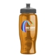 a gray lid & transparent-orange bottle poly - pure - 27 oz transparent bottle with push pull lid and digital imprint