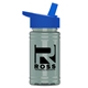 a royal blue lid & glacier blue bottle upcycle - mini 16 oz rpet sports bottle with flip straw lid