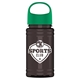 a green lid & smoke bottle garyline(r) upcycle mini - 16 oz rpet bottle with oval crest lid