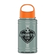 a orange lid & glacier blue bottle garyline(r) upcycle mini - 16 oz rpet bottle with oval crest lid