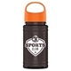 a orange lid & smoke bottle garyline(r) upcycle mini - 16 oz rpet bottle with oval crest lid