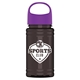 a violet lid & smoke bottle garyline(r) upcycle mini - 16 oz rpet bottle with oval crest lid