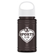 a white lid & smoke bottle garyline(r) upcycle mini - 16 oz rpet bottle with oval crest lid