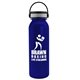 a black with gray trim lid & metallic blue bottle terrain - 24 oz metalike bottle with ez grip lid
