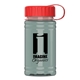 a red lid & glacier blue bottle upcycle - mini 16 oz rpet sports bottle with tethered lid