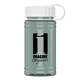 a white lid & glacier blue bottle upcycle - mini 16 oz rpet sports bottle with tethered lid
