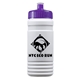a violet lid & eco white bottle 20 oz upcycle rpet bottle push pull lid