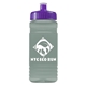 a violet lid & glacier blue bottle 20 oz upcycle rpet bottle push pull lid