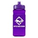 a violet lid & transparent violet bottle 20 oz upcycle rpet bottle push pull lid