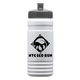 a gray lid & eco white bottle 20 oz upcycle rpet bottle push pull lid