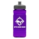 a gray lid & transparent violet bottle 20 oz upcycle rpet bottle push pull lid