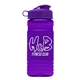a violet lid & transparent violet bottle 20 oz upcycle rpet bottle flip top lid