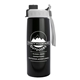 a gray with black cap lid & metallic-black bottle metalike flair - 26 oz tritan(tm) metalike bottle with quick snap lid