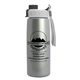 a gray with black cap lid & metallic-silver bottle metalike flair - 26 oz tritan(tm) metalike bottle with quick snap lid