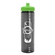 a lime lid & smoke bottle 24 oz slim fit water bottle with push - pull lid