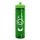 a lime lid & transparent green bottle 24 oz slim fit water bottle with push - pull lid