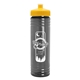 a yellow lid & smoke bottle 24 oz slim fit water bottle with push - pull lid