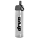 aerial view a clear bottle & gray lid & clear straw garyline(r) 24 oz slim fit water bottle with ring straw lid, image 1 of 2