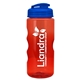 a translucent blue lid & transparent-red bottle mini mountain 22 oz tritan(tm) sports bottle with usa flip lid