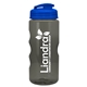 a translucent blue lid & transparent-smoke bottle mini mountain 22 oz tritan(tm) sports bottle with usa flip lid