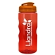 a translucent orange lid & transparent-red bottle mini mountain 22 oz tritan(tm) sports bottle with usa flip lid