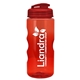 a translucent red lid & transparent-red bottle mini mountain 22 oz tritan(tm) sports bottle with usa flip lid
