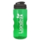 a translucent smoke lid & transparent-green bottle mini mountain 22 oz tritan(tm) sports bottle with usa flip lid