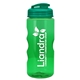 a translucent teal lid & transparent-green bottle mini mountain 22 oz tritan(tm) sports bottle with usa flip lid