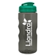 a translucent teal lid & transparent-smoke bottle mini mountain 22 oz tritan(tm) sports bottle with usa flip lid
