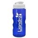 a white lid & transparent-blue bottle mini mountain 22 oz tritan(tm) sports bottle with usa flip lid