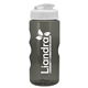 a white lid & transparent-smoke bottle mini mountain 22 oz tritan(tm) sports bottle with usa flip lid