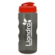 a red lid & transparent-smoke bottle mini mountain 22 oz tritan(tm) sports bottle with usa flip lid