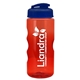 a navy blue lid & transparent-red bottle mini mountain 22 oz tritan(tm) sports bottle with usa flip lid