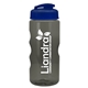a navy blue lid & transparent-smoke bottle mini mountain 22 oz tritan(tm) sports bottle with usa flip lid