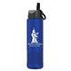 aerial view a blue wave tritan(r) bottle with ring - straw lid - 24 oz, image 1 of 2