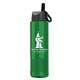 aerial view a green wave tritan(r) bottle with ring - straw lid - 24 oz, image 1 of 2