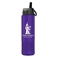 aerial view a violet wave tritan(r) bottle with ring - straw lid - 24 oz, image 1 of 2