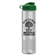 a green lid & clear bottle garyline(r) wave tritan(r) bottle with flip lid - 24 oz