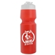 a white lid & translucent red bottle the venture bike bottles - 24 oz sport bottles with usa flip lid