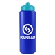 a cyan lid & royal blue bottle the sports quart - 32 oz sports bottle
