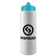 aerial view a cyan lid & white bottle the sports quart - 32 oz sports bottle, image 1 of 2