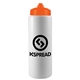 aerial view a orange lid & white bottle the sports quart - 32 oz sports bottle, image 1 of 2