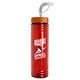 a orange lid & red bottle 24 oz slim fit water bottle with straw lid
