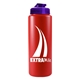 a transparent violet lid & red bottle the sports quart usa flip lid - 32 oz sports bottle