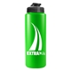 a smoke lid & neon green bottle the sports quart usa flip lid - 32 oz sports bottle