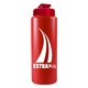 a transparent red lid & red bottle the sports quart usa flip lid - 32 oz sports bottle