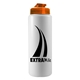 aerial view a transparent orange lid & white bottle the sports quart usa flip lid - 32 oz sports bottle, image 1 of 2