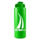 a transparent green lid & neon green bottle the sports quart usa flip lid - 32 oz sports bottle