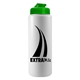 a transparent green lid & white bottle the sports quart usa flip lid - 32 oz sports bottle