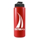 aerial view a black lid & red bottle the sports quart usa flip lid - 32 oz sports bottle, image 1 of 2